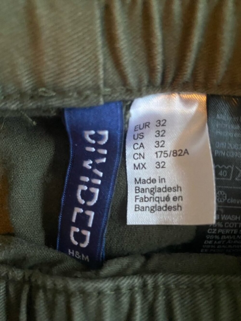 H&M Olive Green Ruched Drawstring Joggers - Picture 5 of 9